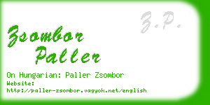 zsombor paller business card